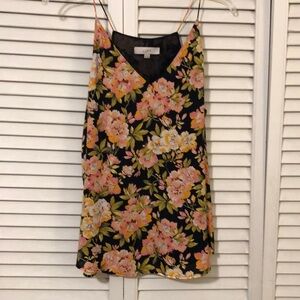 XL Camisole from Loft navy blue with floral design new never worn